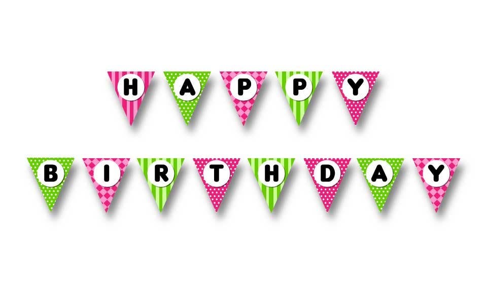Proposition n°13 du concours                                                 Design a Happy Birthday Banner
                                            