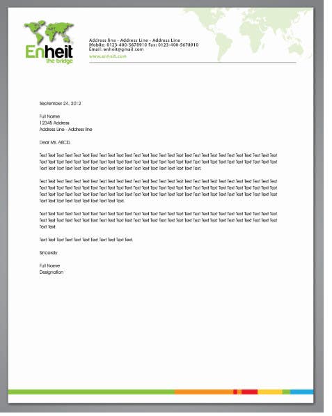 Penyertaan Peraduan #21 untuk                                                 Letterhead, business card and envelop package design for Enheit
                                            