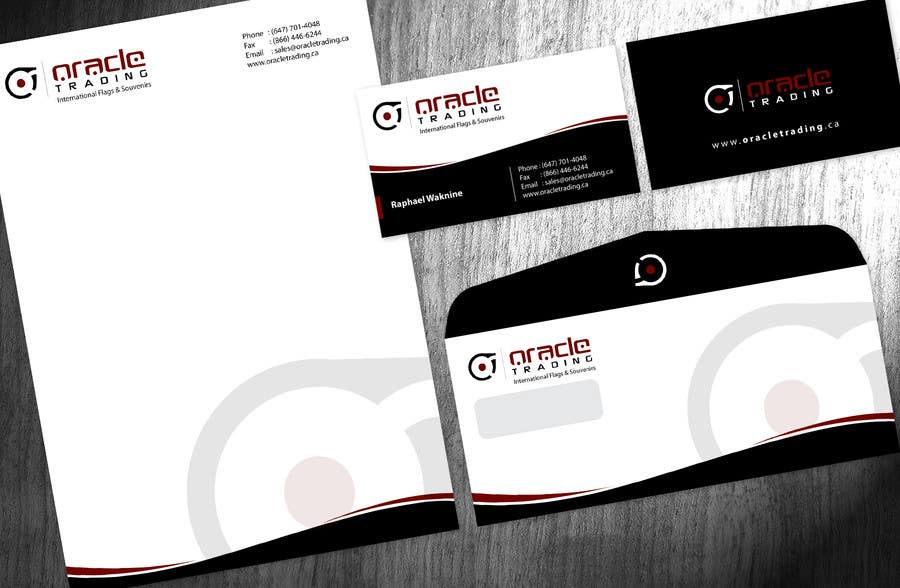 Proposition n°64 du concours                                                 Business Card + Letterhead Design for ORACLE TRADING INC.
                                            