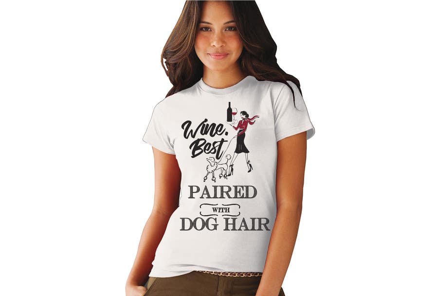 Kilpailutyö #59 kilpailussa                                                 Design a Woman's T-Shirt for the dog lover
                                            