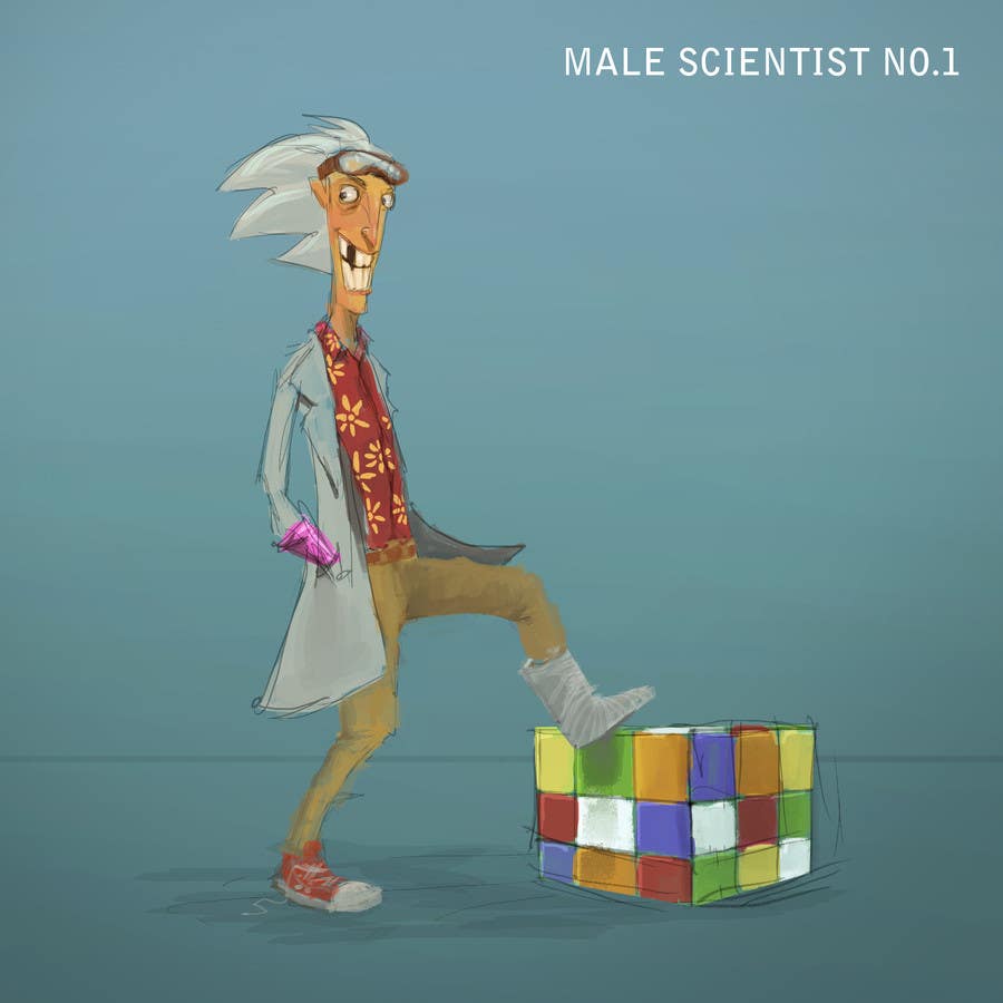 Contest Entry #63 for                                                 Illustrate 3 Characters of 3 Scientists in a Lab
                                            