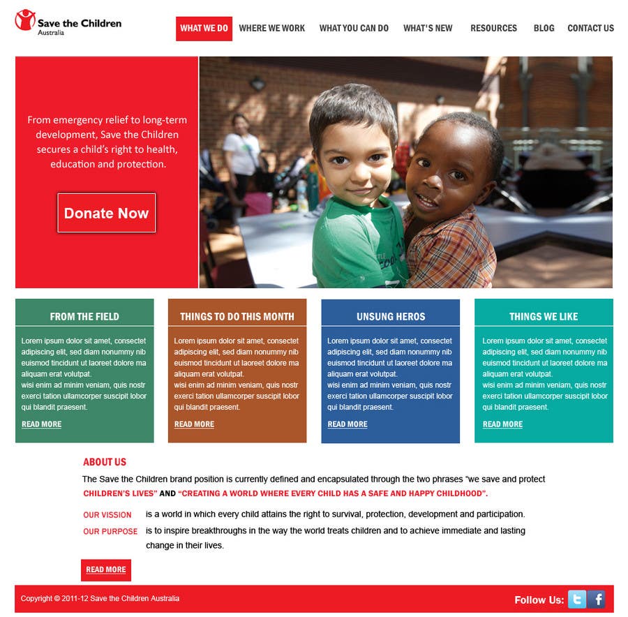 Contest Entry #69 for                                                 HTML Email for Save the Children Australia
                                            