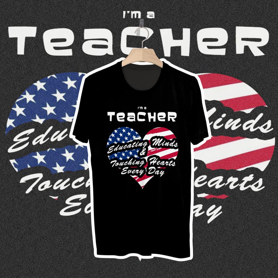 Kilpailutyö #2 kilpailussa                                                 Teacher T-shirt Design
                                            