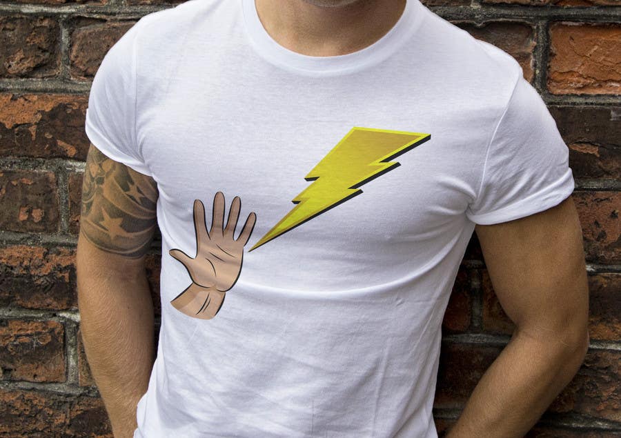 Kilpailutyö #8 kilpailussa                                                 Design a T-Shirt_command lightning
                                            