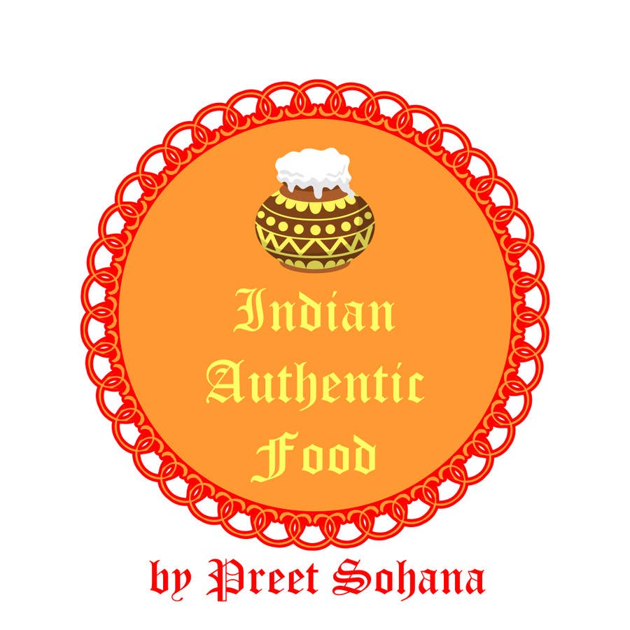 Kilpailutyö #12 kilpailussa                                                 Logo for "Indian Authentic Food By Preet Sohana"
                                            