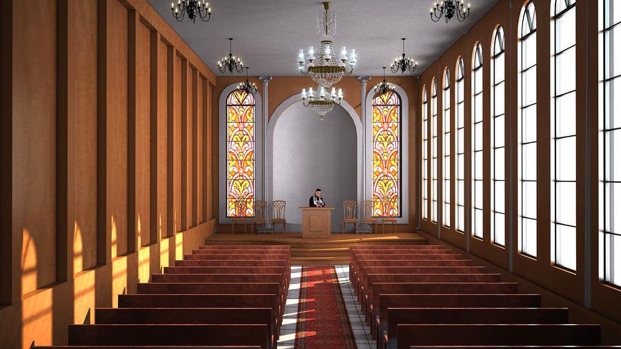 Kilpailutyö #15 kilpailussa                                                 synagogue rendering - 3912 12 Ave
                                            