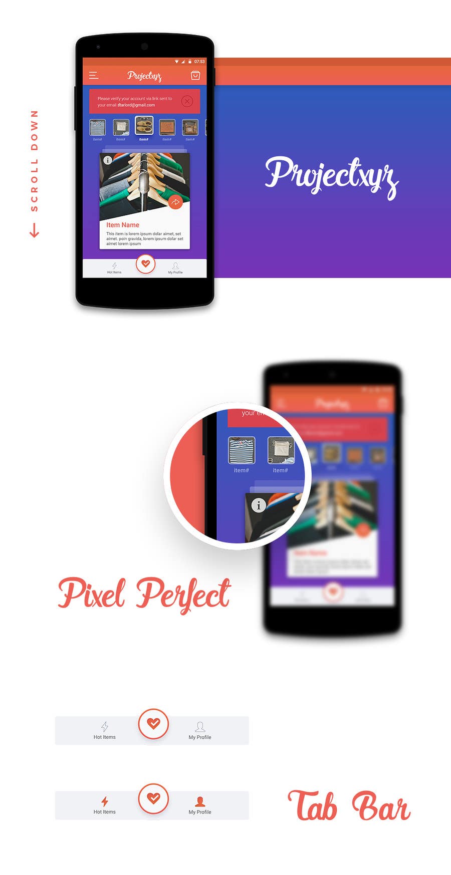 Kandidatura #9për                                                 Homescreen design for android application
                                            