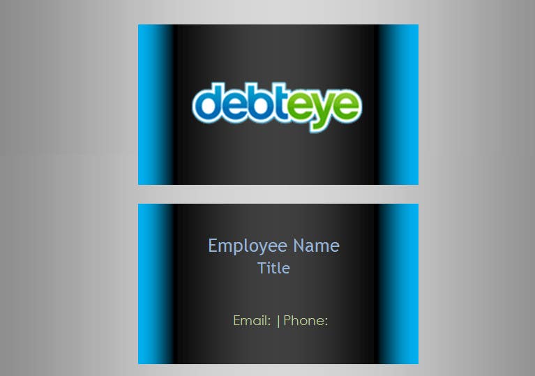 
                                                                                                                        Contest Entry #                                            132
                                         for                                             Business Card Design for Debteye, Inc.
                                        