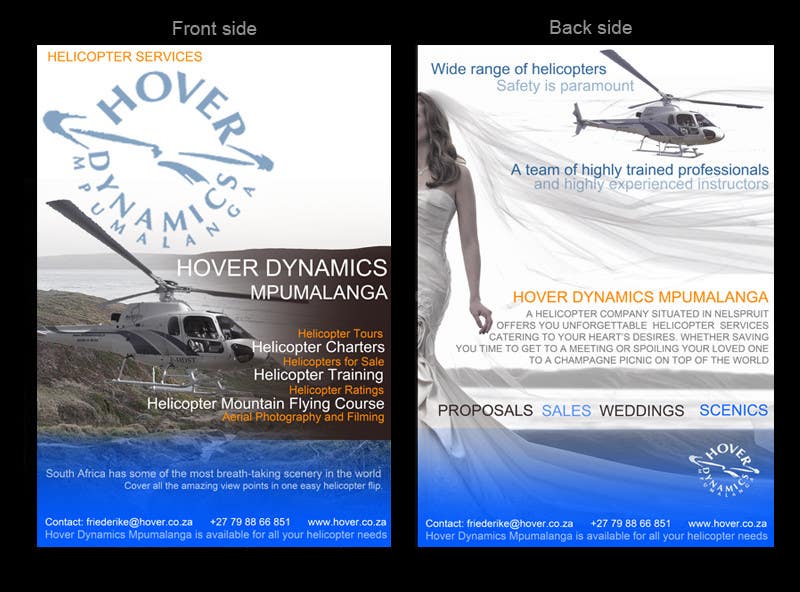 
                                                                                                                        Proposition n°                                            8
                                         du concours                                             Design a Brochure for Hover South Africa
                                        