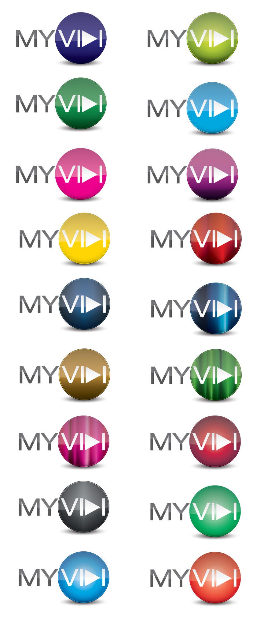 Penyertaan Peraduan #215 untuk                                                 Logo Design for MyVidis.com
                                            