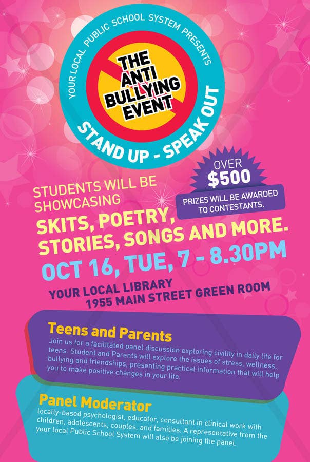 
                                                                                                            Contest Entry #                                        12
                                     for                                         Graphic Design for TicketPrinting.com ANTI-BULLYING POSTER & EVENT TICKET
                                    