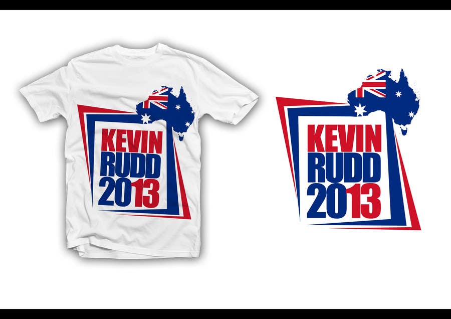 Penyertaan Peraduan #368 untuk                                                 T-shirt Design for Help Former Australian Prime Minister Kevin Rudd design an election T-shirt!
                                            