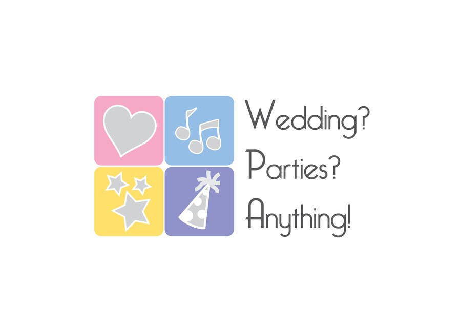 Intrarea #17 pentru concursul „                                                Logo Design for Wedding Parties Anything.
                                            ”