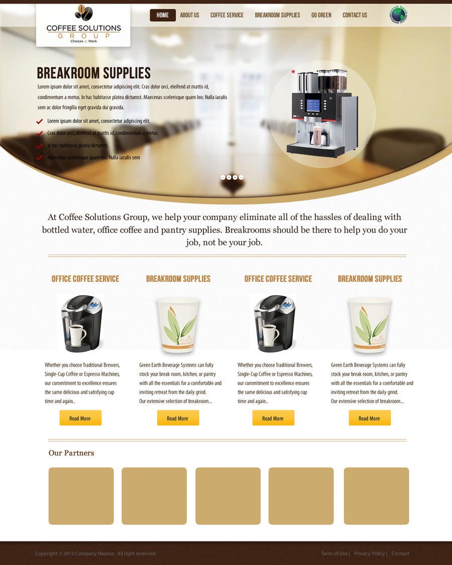 
                                                                                                            Inscrição nº                                         79
                                     do Concurso para                                         Website Design for Coffee Solutions Group
                                    