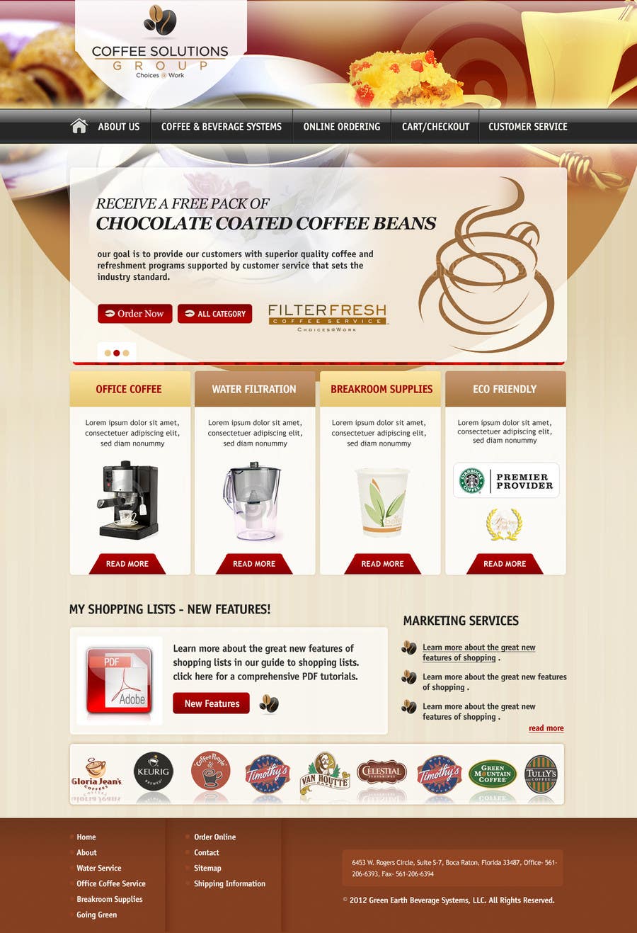 Proposition n°56 du concours                                                 Website Design for Coffee Solutions Group
                                            