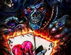 #21 dla Illustrate a Grim Reaper Holding Poker Cards przez unsoftmanbox