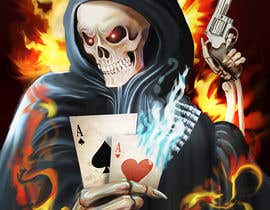 #16 cho Illustrate a Grim Reaper Holding Poker Cards bởi sengsavane