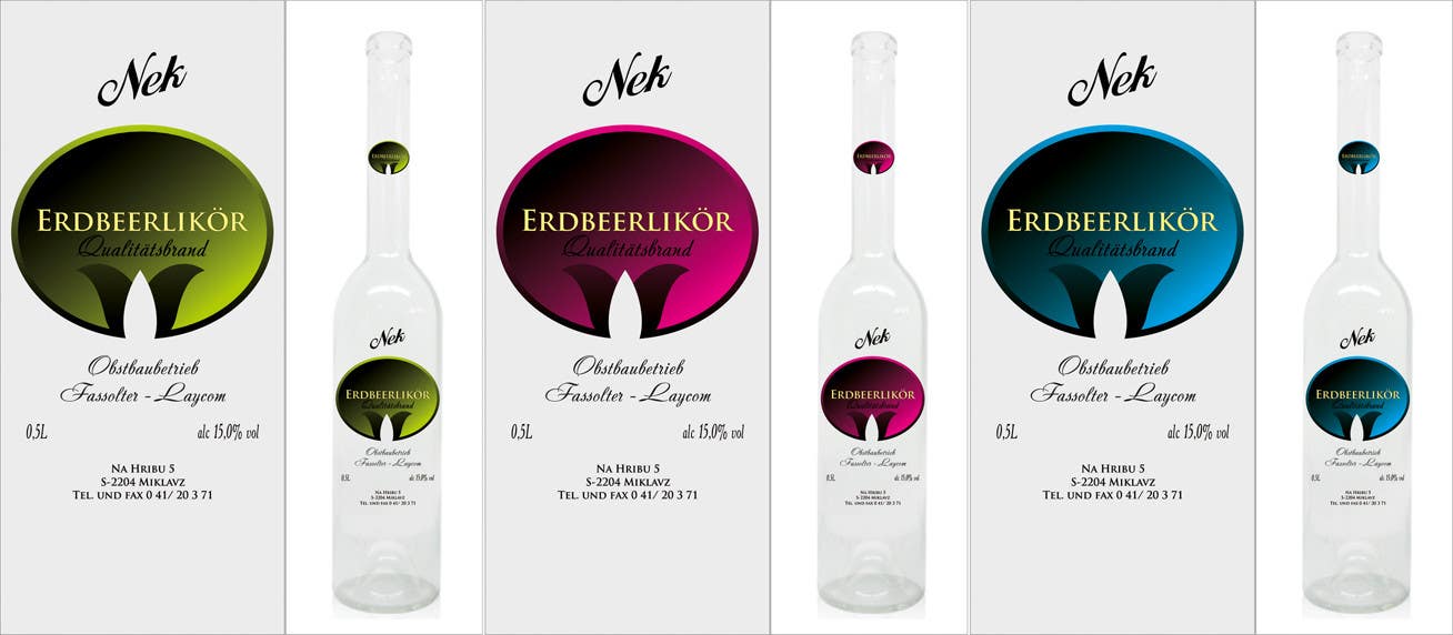 Kilpailutyö #140 kilpailussa                                                 Graphic Design- Label for fruit liqueur.
                                            