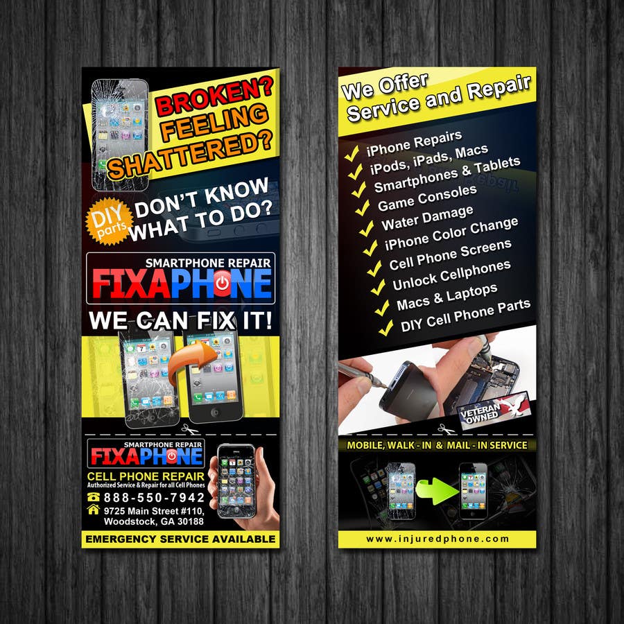 Contest Entry #5 for                                                 Graphic Design Flyer for Fix A Phone
                                            