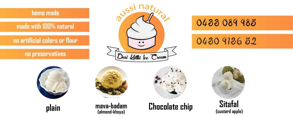 Contest Entry #8 for                                                 Designs of "DESI KOTHI ICE CREAM" Logo, pamphlet, visiting card and banner
                                            