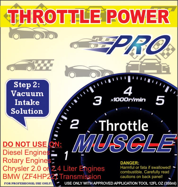 Kilpailutyö #7 kilpailussa                                                 Print & Packaging Design for Throttle Muscle
                                            