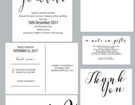 #5 для We need some wedding invitations and accompanying cards designed від EldriGil