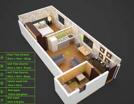 nº 43 pour Design interior for my apartment par mta565f779a4d605 