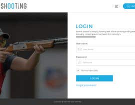 #63 for Design a landing page with a login page for sports shooter (club) with guns and rifles by sudpixel