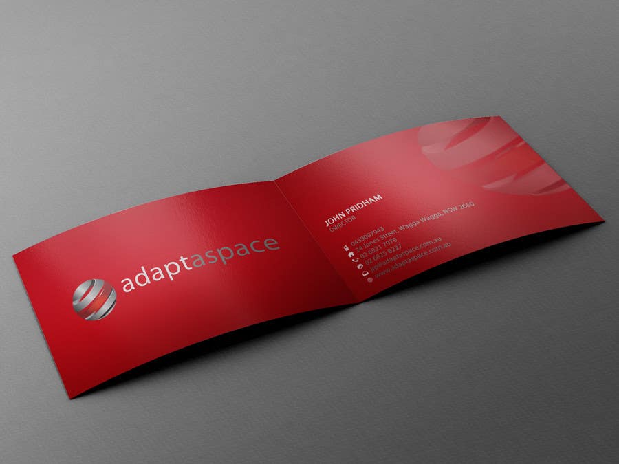 Příspěvek č. 25 do soutěže                                                 Business Card for adaptaspace
                                            