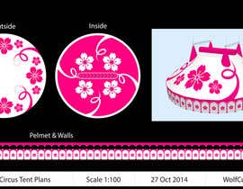 #67 for DESIGN FOR SAKURA CIRCUS TENT by WolfCubDesigns