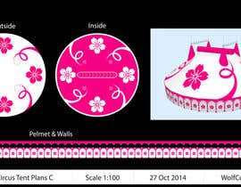 #70 for DESIGN FOR SAKURA CIRCUS TENT by WolfCubDesigns