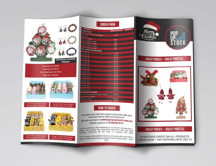 Contest Entry #2 for                                                 Create a Christmas Themed Tri-Fold Brochure / Product Catalogue
                                            