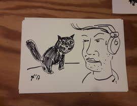 Nro 32 kilpailuun Illustration/caricature of the attached cat and person käyttäjältä hrossdesign