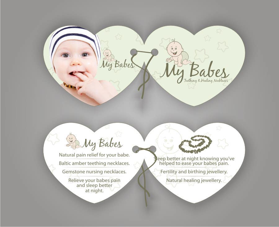 Proposta in Concorso #69 per                                                 Print & Packaging Design for My Babes Teething & Healing Necklaces
                                            