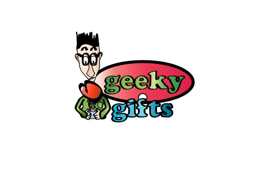 Penyertaan Peraduan #372 untuk                                                 Logo Design for Geeky Gifts
                                            