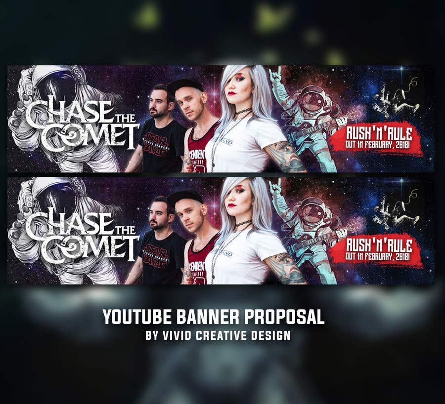 Contest Entry #57 for                                                 YouTube banner for a female-fronted rock band's channel
                                            