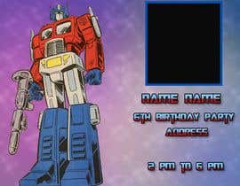 #5 para Birthday Announcement Cartoon Drawing for Transformers Party de sonalfriends86