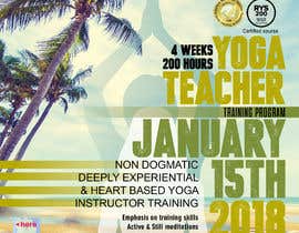 #61 for New flyer for our Yoga Teacher Training course (A3 or A4 format) by katerinapateli