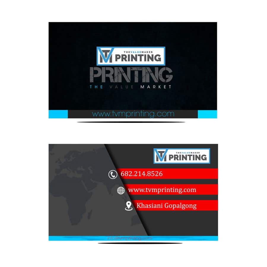 Participación en el concurso Nro.223 para                                                 Design Some Double Sided Business Cards for a Printing Company
                                            