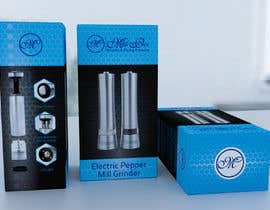 #14 для Create Print and Packaging Designs for an electric pepper mill grinder від rashidabegumng