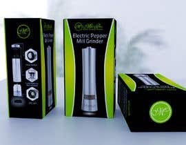 #21 для Create Print and Packaging Designs for an electric pepper mill grinder від rashidabegumng