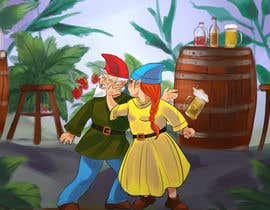#8 cho Illustration of Fantasy Fighting Gnomes bởi olgicaboshevska