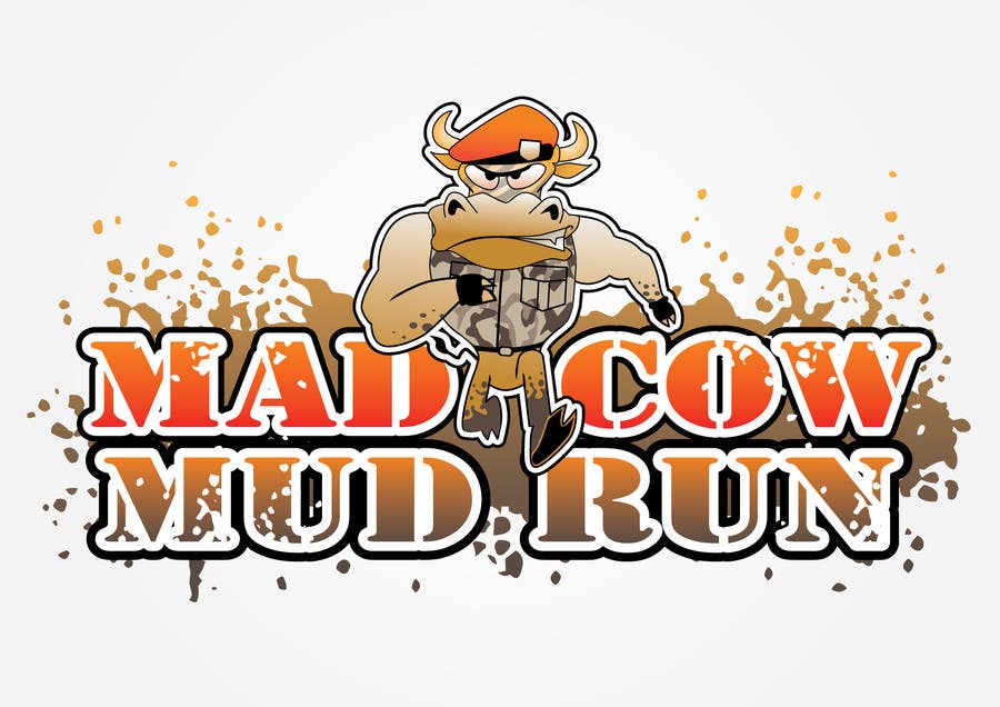 Kilpailutyö #107 kilpailussa                                                 Logo Design for Mad Cow Mud Run
                                            