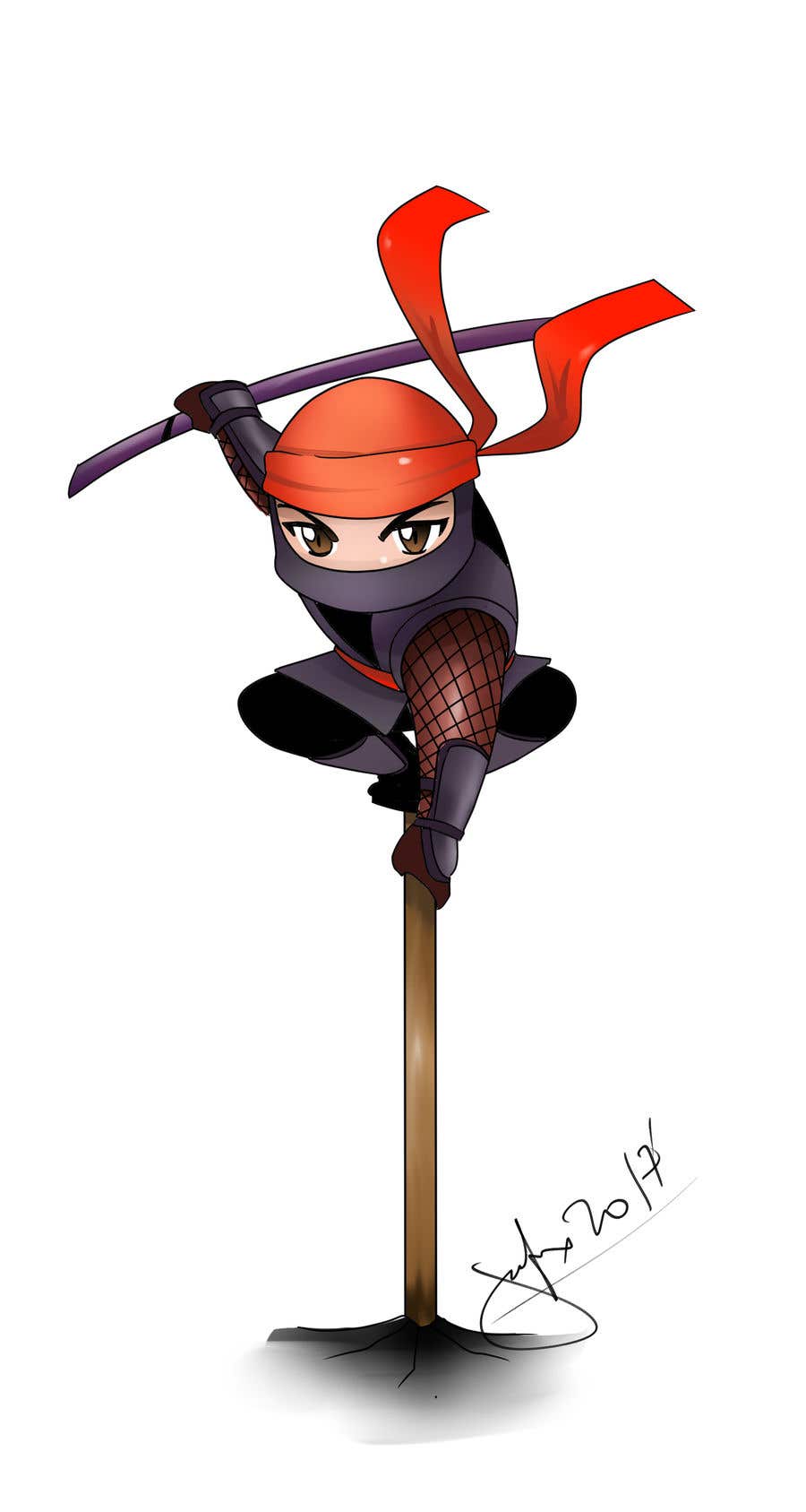 Konkurrenceindlæg #12 for                                                 Kids Ninja Illustration
                                            