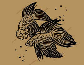 #4 for Siamese Fighting fish in Thai Traditional Style Art form by arirushstudio