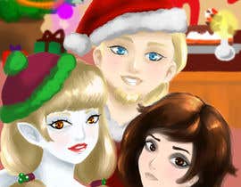 #14 for Cute Original Character Christmas Illustration av shwekoto