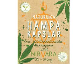 #24 Hemp/Cannabis Capsules Product Label részére svetlanadesign által
