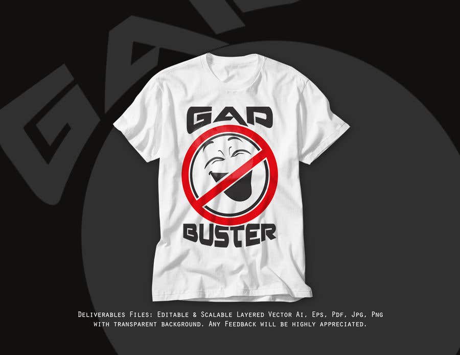 Kandidatura #95për                                                 GAP BUSTER Logo T-shirt design
                                            