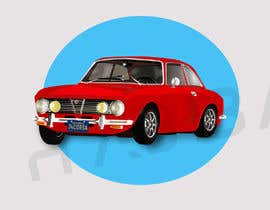 nº 35 pour Need an illustration of an Alfa Romeo GTV (Gran Turismo Veloce) from the late 1960s or early 1970s par bibaaboel3enin 