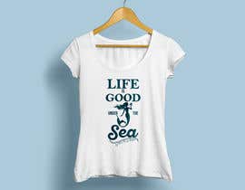 #170 dla Mermaid T-shirt needed-  Typography text with Mermaid image przez shanzidabegum